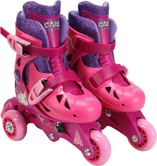 Playwheels Girls' Disney Princess 2-in-1 Inline Skates