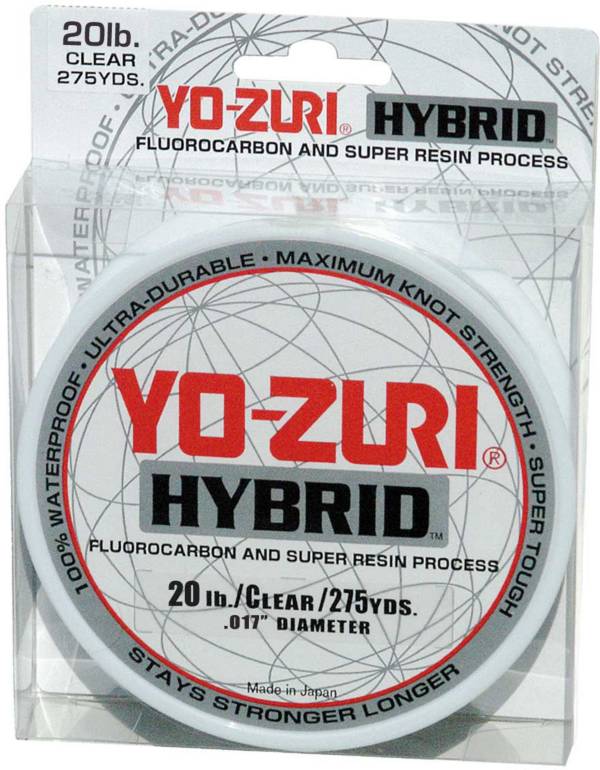 NEW Spool Yo-Zuri Hybrid Fluorocarbon Line 4 lb Smoke BIG 1/8# 1250 yrd. 