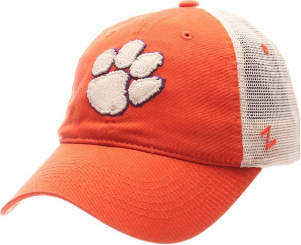 Zephyr Men's Clemson Tigers Orange/White University Adjustable Hat