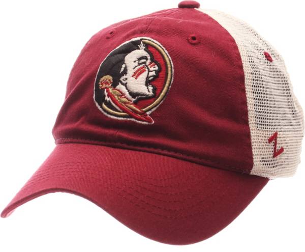 Zephyr Men's Florida State Seminoles Garnet/White University Adjustable Hat