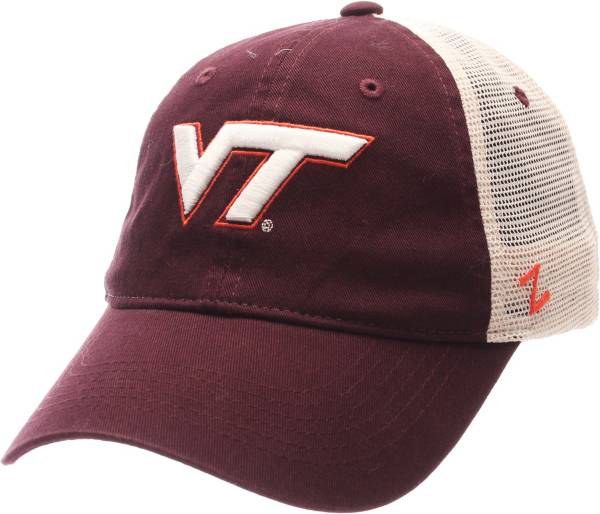 Zephyr Men's Virginia Tech Hokies Maroon/White University Adjustable Hat