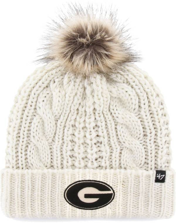 '47 Women's Georgia Bulldogs Meeko Cuffed Knit White Hat
