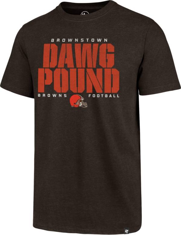 ‘47 Men's Cleveland Browns Dawg Pound Club Brown T-Shirt product image