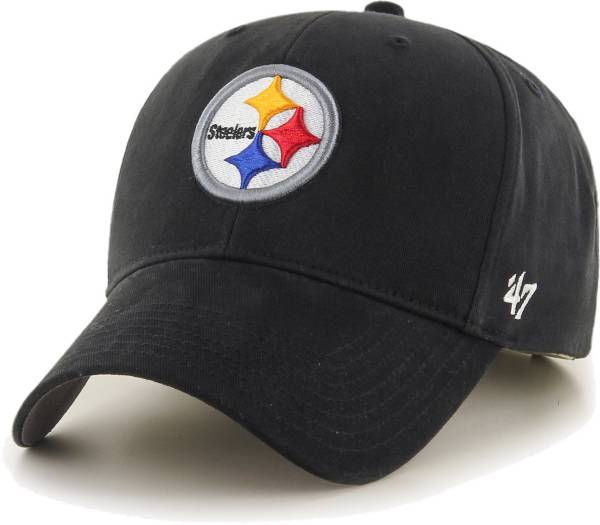 ‘47 Boys' Pittsburgh Steelers Basic MVP Kid Black Hat