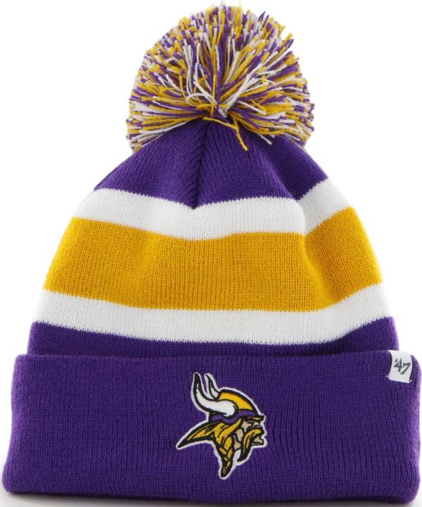 '47 Men's Minnesota Vikings Breakaway Purple Pom Knit