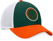 Top of the World Men's Miami Hurricanes Green/White Iconic Adjustable Trucker Hat product image