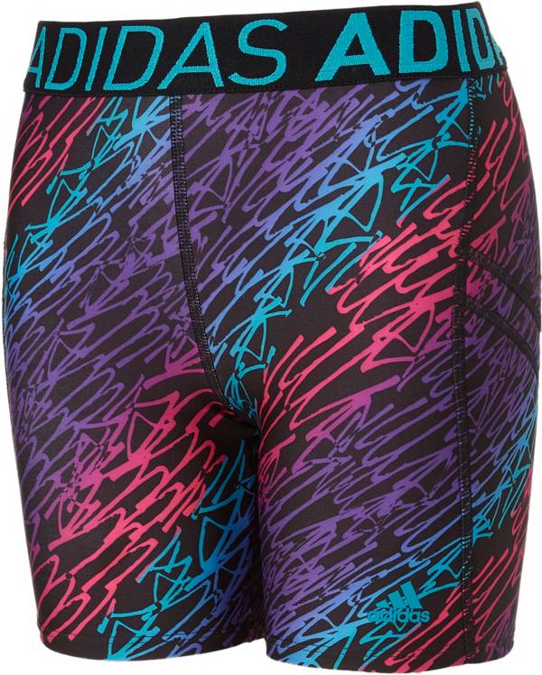 adidas Girls' Destiny Printed Softball Sliding Shorts