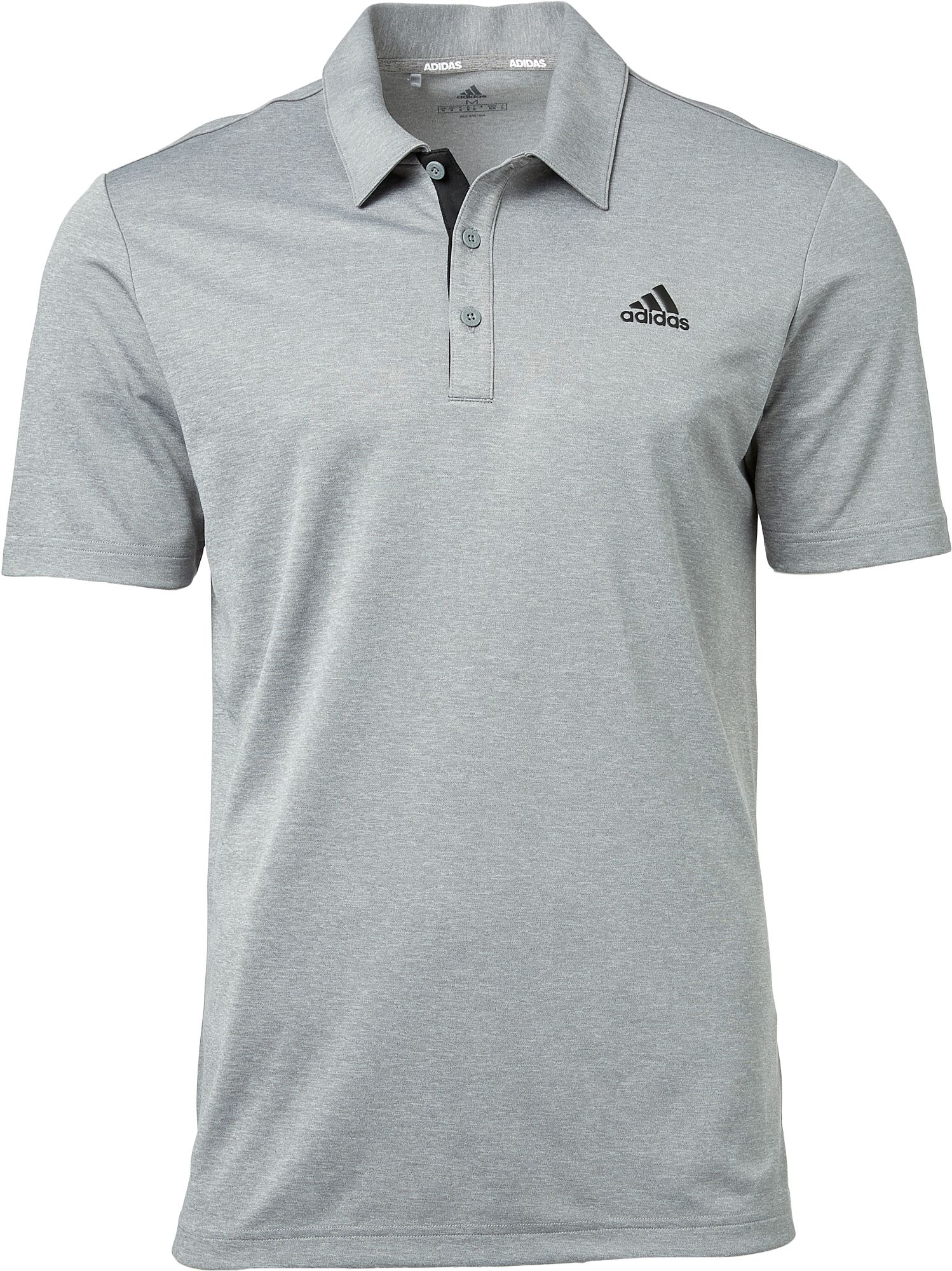 adidas heather golf polo