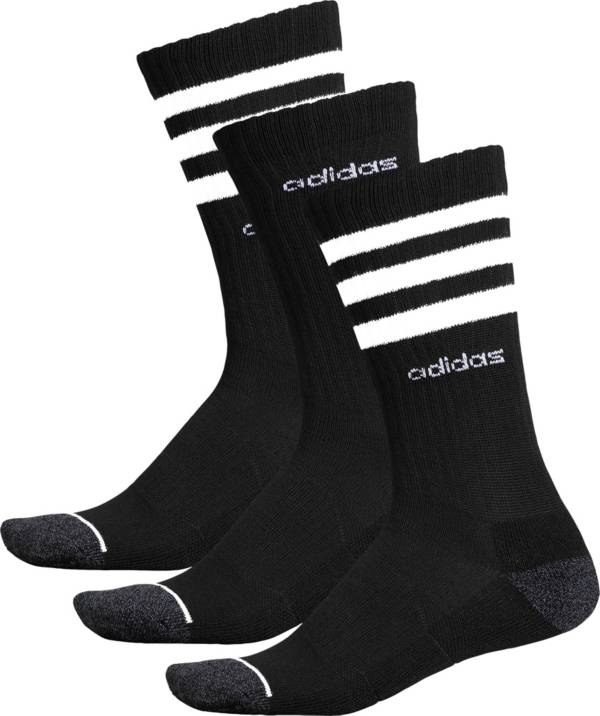 adidas Men's 3-Stripe Crew Sock - 3 Pack