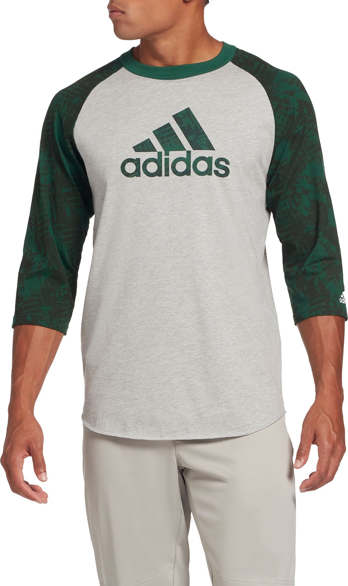 adidas 3 stripe shirt green