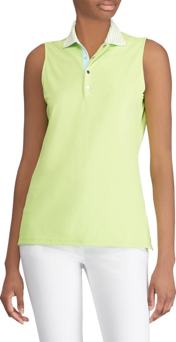 RLX Golf Women's Sleeveless Stripe Collar Golf Polo product image