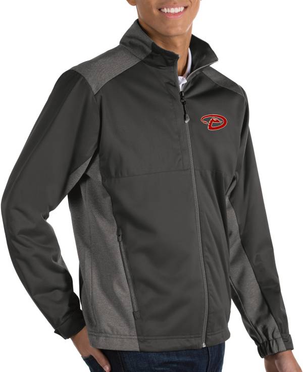 Antigua Men's Arizona Diamondbacks Revolve Grey Full-Zip Jacket