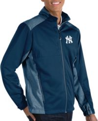 Antigua Men's New York Yankees Revolve Navy Full-Zip Jacket