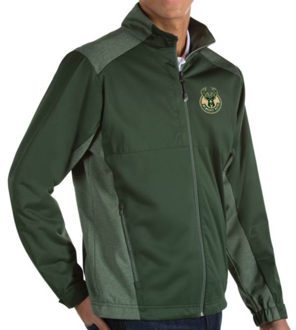 Antigua Men's Milwaukee Bucks Revolve Full-Zip Jacket