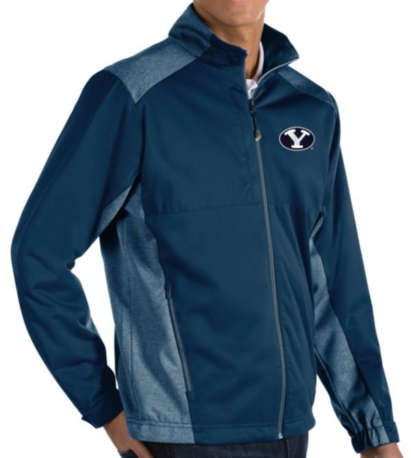 Antigua Men's BYU Cougars Blue Revolve Full-Zip Jacket