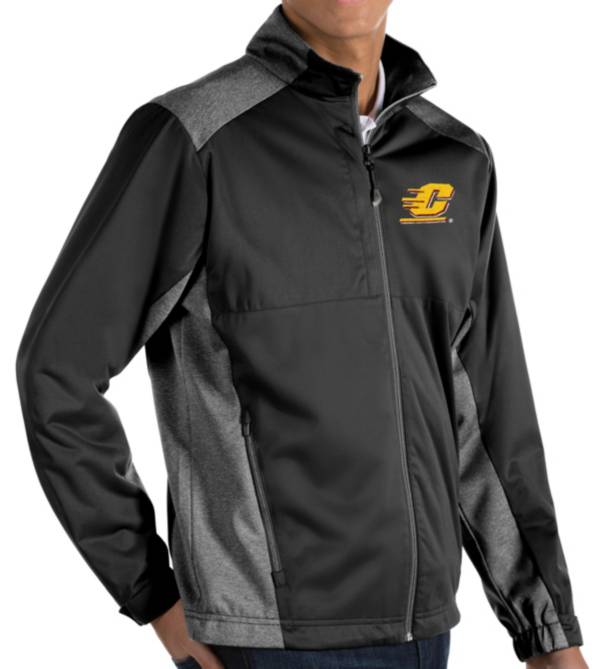 Antigua Men's Central Michigan Chippewas Revolve Full-Zip Black Jacket