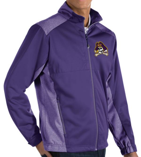 Antigua Men's East Carolina Pirates Purple Revolve Full-Zip Jacket