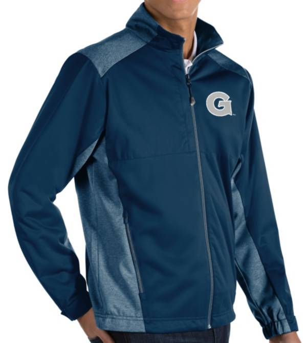 Antigua Men's Georgetown Hoyas Blue Revolve Full-Zip Jacket