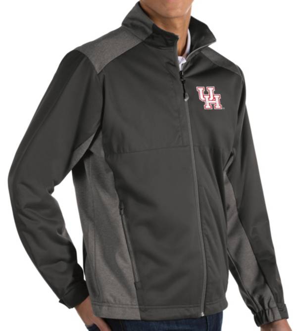 Antigua Men's Houston Cougars Grey Revolve Full-Zip Jacket