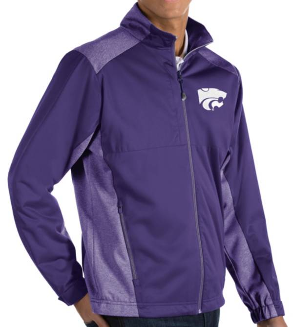 Antigua Men's Kansas State Wildcats Purple Revolve Full-Zip Jacket