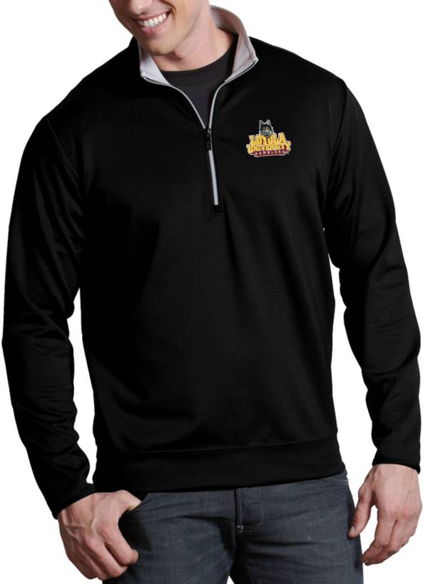 Antigua Men's Loyola Chicago Ramblers Leader Full-Zip Black Jacket