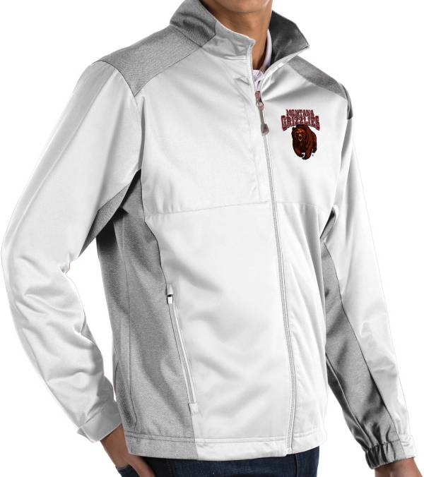 Antigua Men's Montana Grizzlies White Revolve Full-Zip Jacket