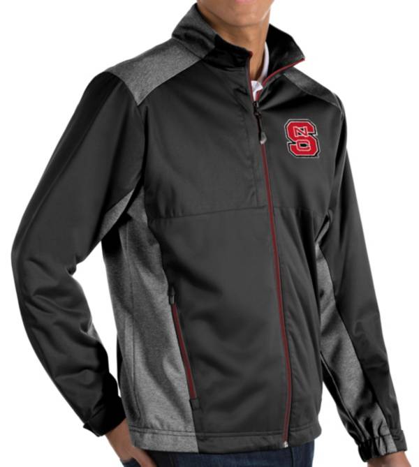 Antigua Men's NC State Wolfpack Revolve Full-Zip Black Jacket