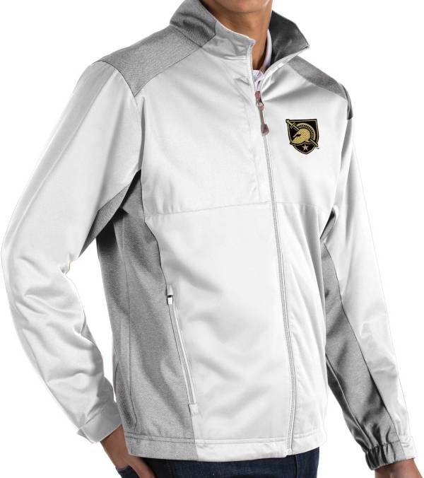 Antigua Men's Army West Point Black Knights White Revolve Full-Zip Jacket product image