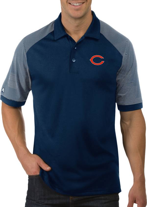 Antigua Men's Chicago Bears Engage Navy Performance Polo