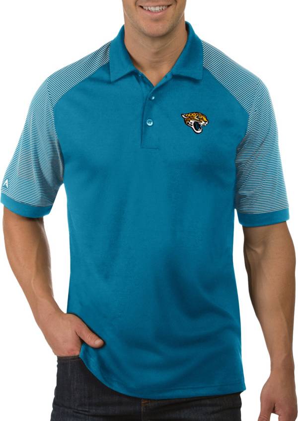 Antigua Men's Jacksonville Jaguars Engage Teal Performance Polo