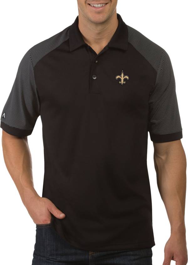 Antigua Men's New Orleans Saints Engage Black Performance Polo