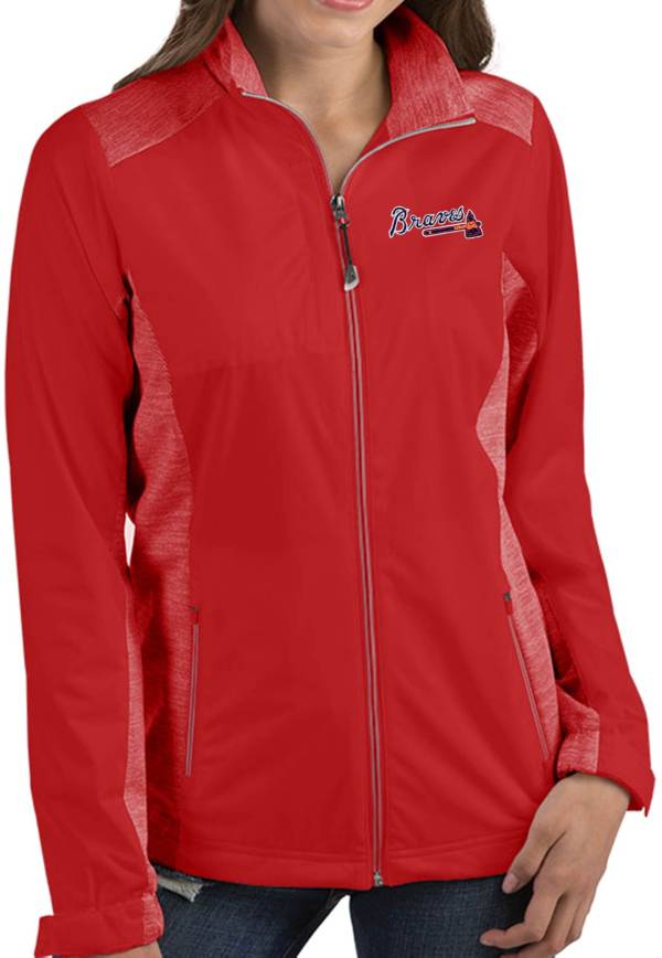 Antigua Women's Atlanta Braves Revolve Red Full-Zip Jacket