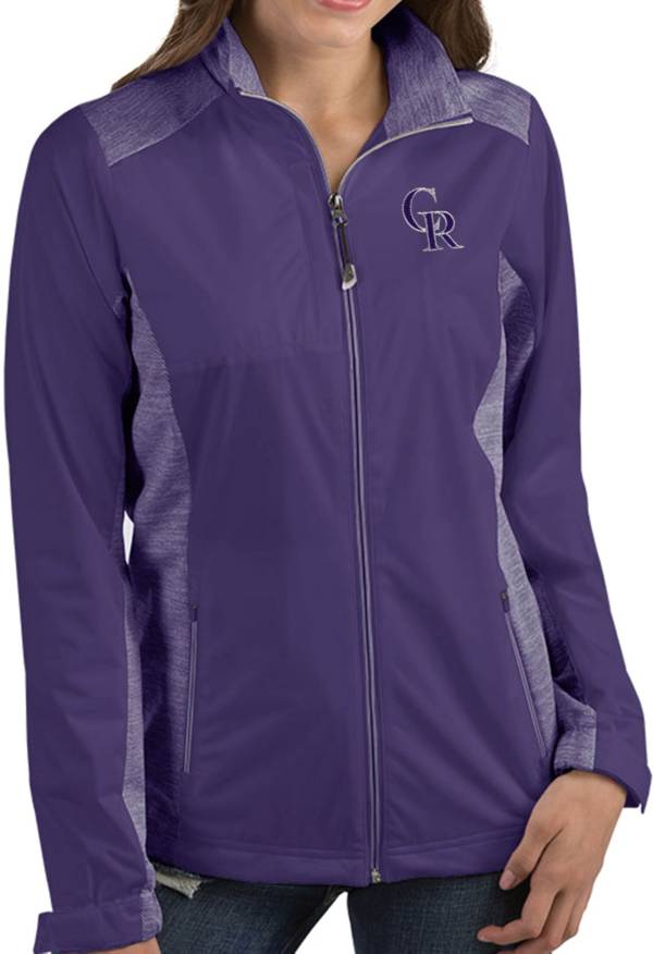 Antigua Women's Colorado Rockies Revolve Purple Full-Zip Jacket