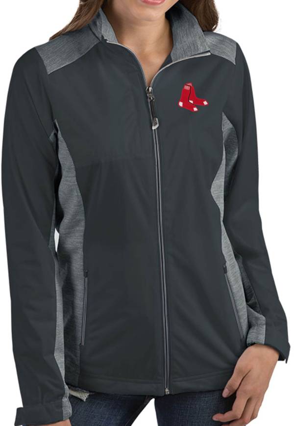 Antigua Women's Boston Red Sox Revolve Grey Full-Zip Jacket