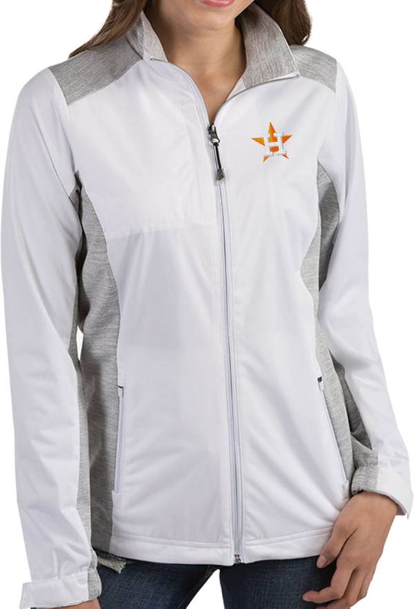 Antigua Women's Houston Astros Revolve White Full-Zip Jacket