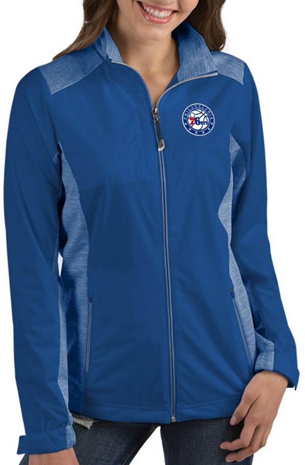 Antigua Women's Philadelphia 76ers Revolve Full-Zip Jacket