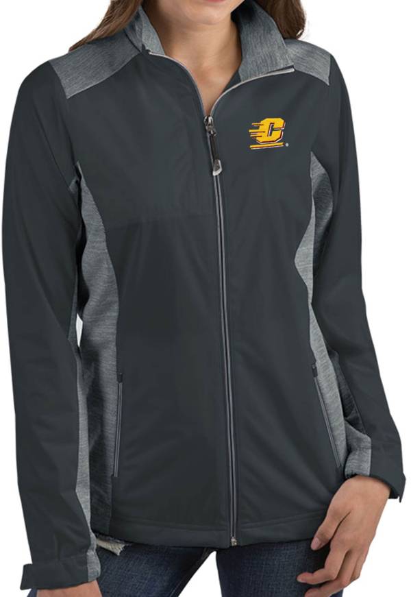 Antigua Women's Central Michigan Chippewas Grey Revolve Full-Zip Jacket
