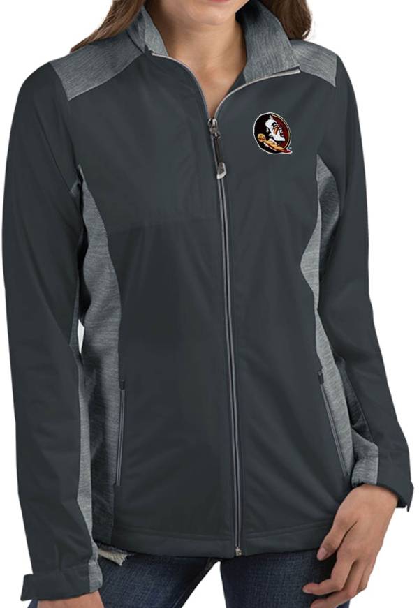 Antigua Women's Florida State Seminoles Grey Revolve Full-Zip Jacket