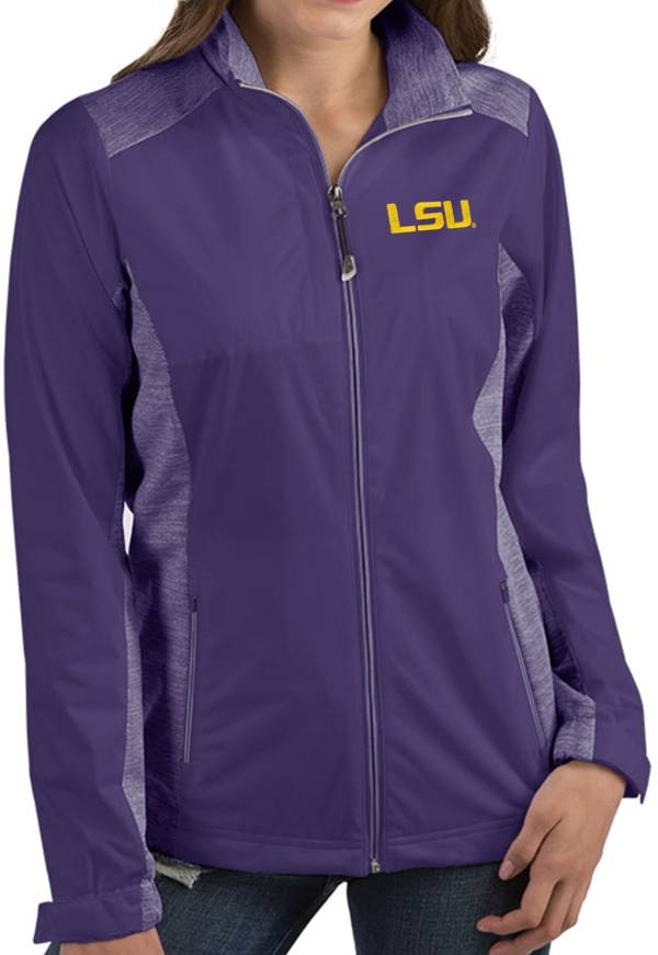 Antigua Women's LSU Tigers Purple Revolve Full-Zip Jacket