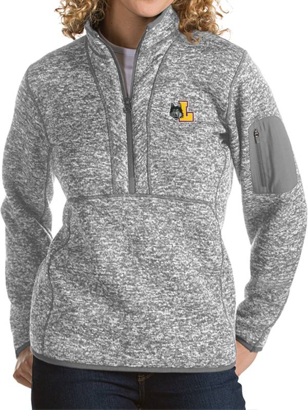 Antigua Women's Loyola Chicago Ramblers Grey Fortune Pullover Jacket