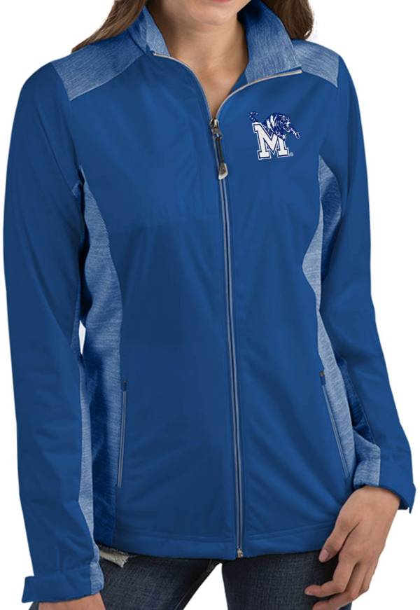 Antigua Women's Memphis Tigers Blue Revolve Full-Zip Jacket