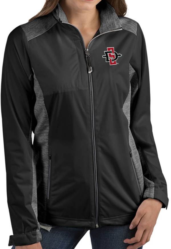 Antigua Women's San Diego State Aztecs Revolve Full-Zip Black Jacket