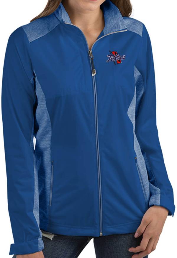 Antigua Women's Tulsa Golden Hurricane Blue Revolve Full-Zip Jacket