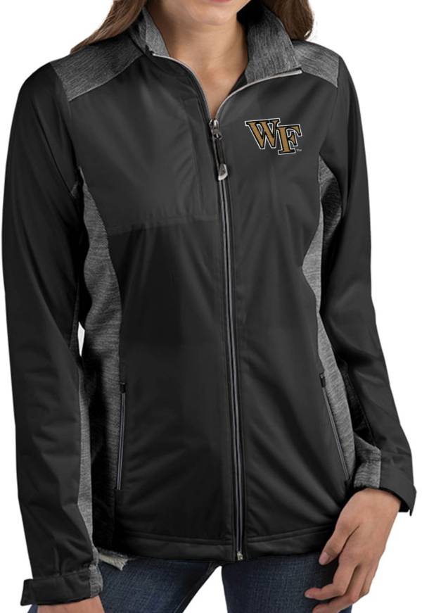 Antigua Women's Wake Forest Demon Deacons Revolve Full-Zip Black Jacket