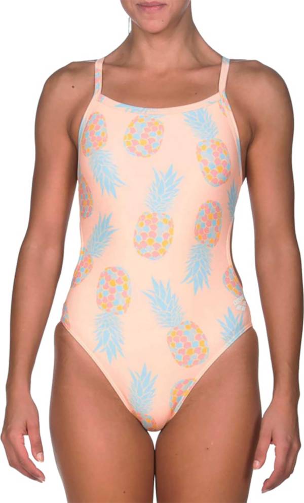 arena Women's Pineapples Challenge Back One Piece Swimsuit