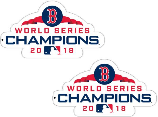 Authentic Street Signs 2018 World Series Champions Boston Red Sox 2-Pack Super Magnet