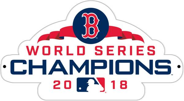 Authentic Street Signs 2018 World Series Champions Boston Red Sox Steel Logo Sign