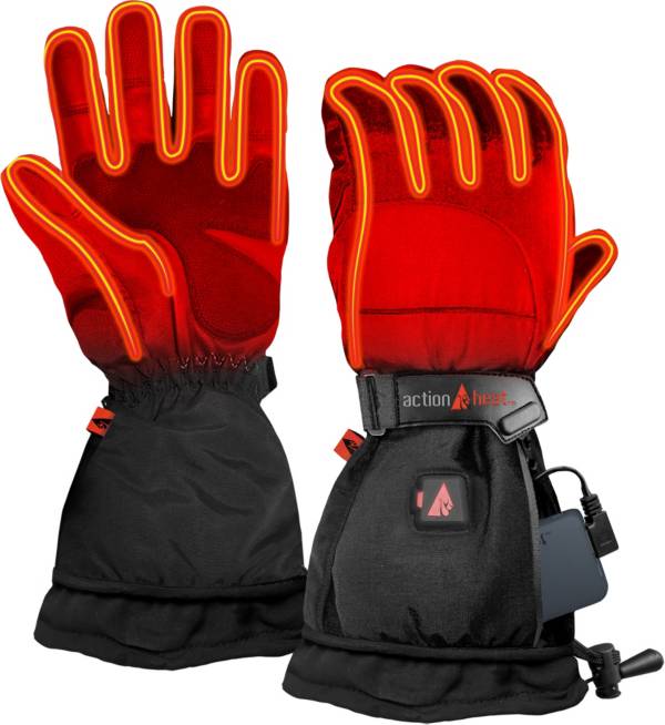 ActionHeat Men's 5V Battery Heated Snow Gloves
