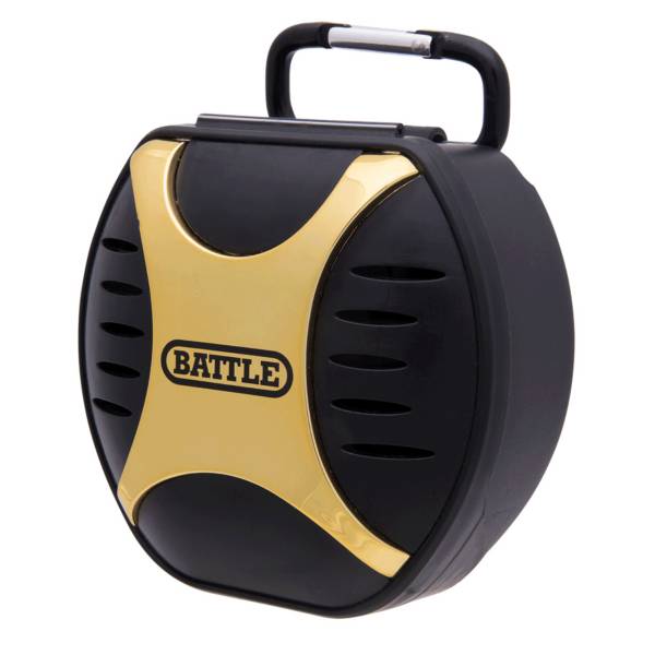Battle Black and Gold Chrome Mouthguard Case product image