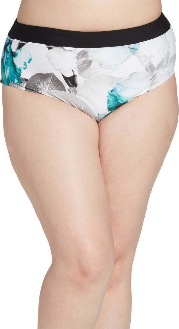 CALIA Women's Plus Size Wide Banded Printed Bikini Bottoms product image